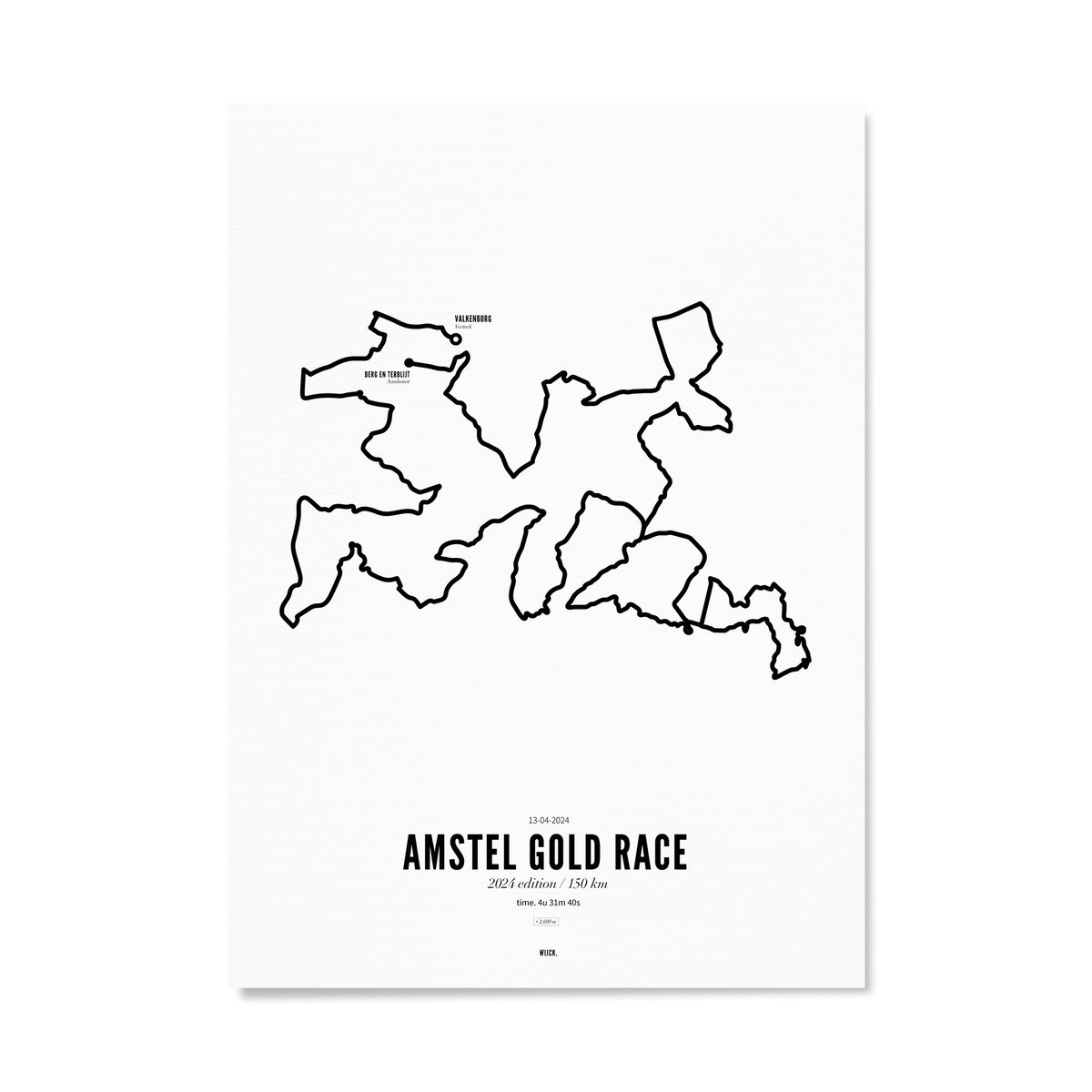 Poster von Amstel Gold Race 2024 - 150km | WIJCK.